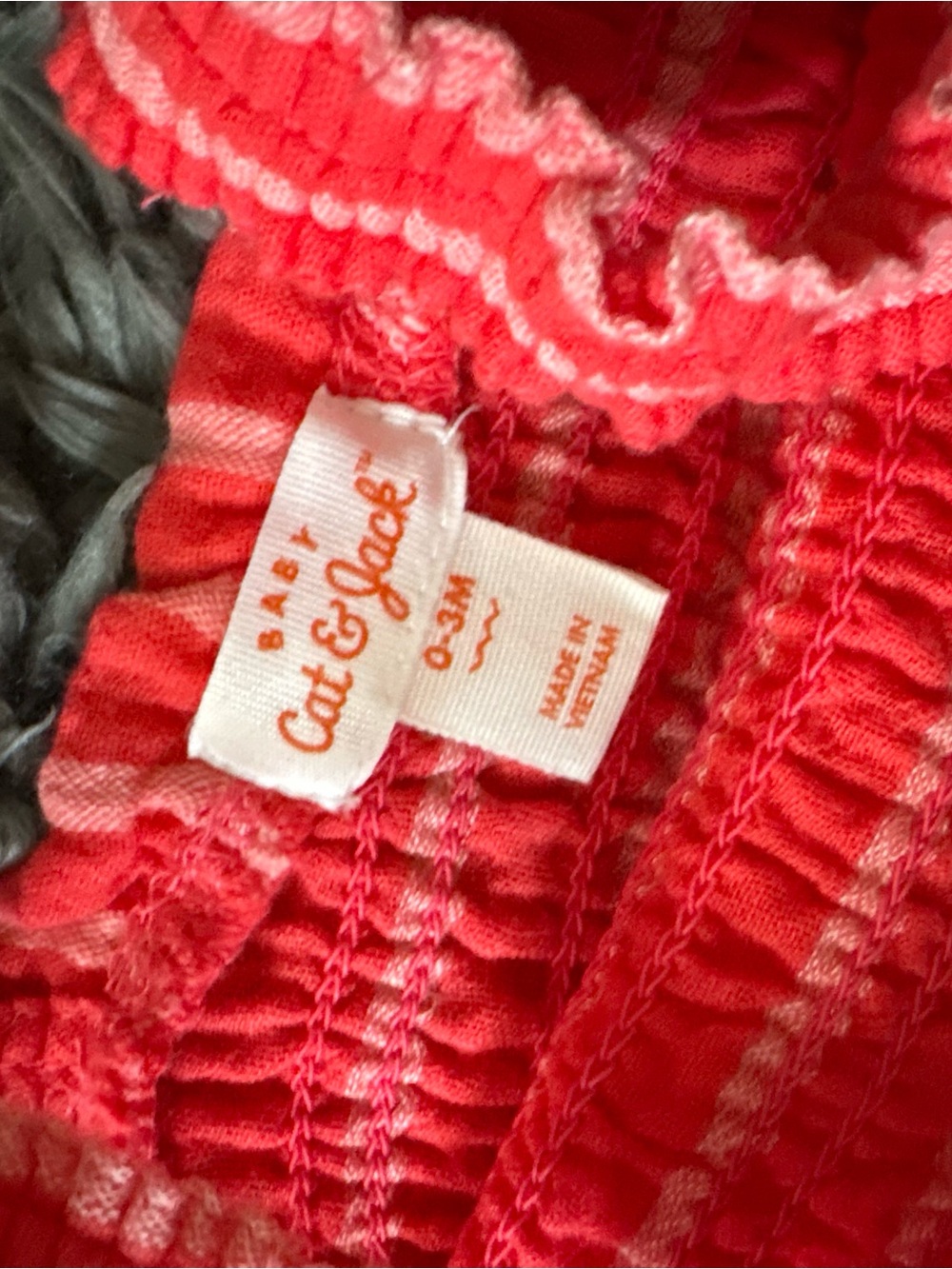 Cat & Jack Pink and Coral Check Dress & Tops Set - Picture 2 of 3